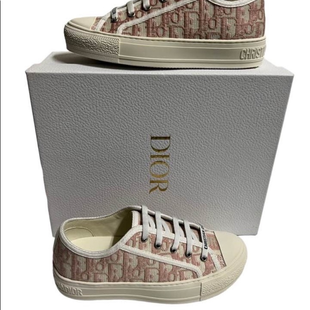 Christian Dior WalkNDior Monogram Sneakers 35 Pink